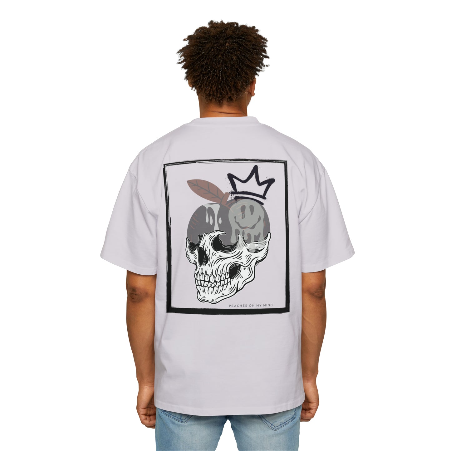 Peaches on my mind Heavy Oversized Tee