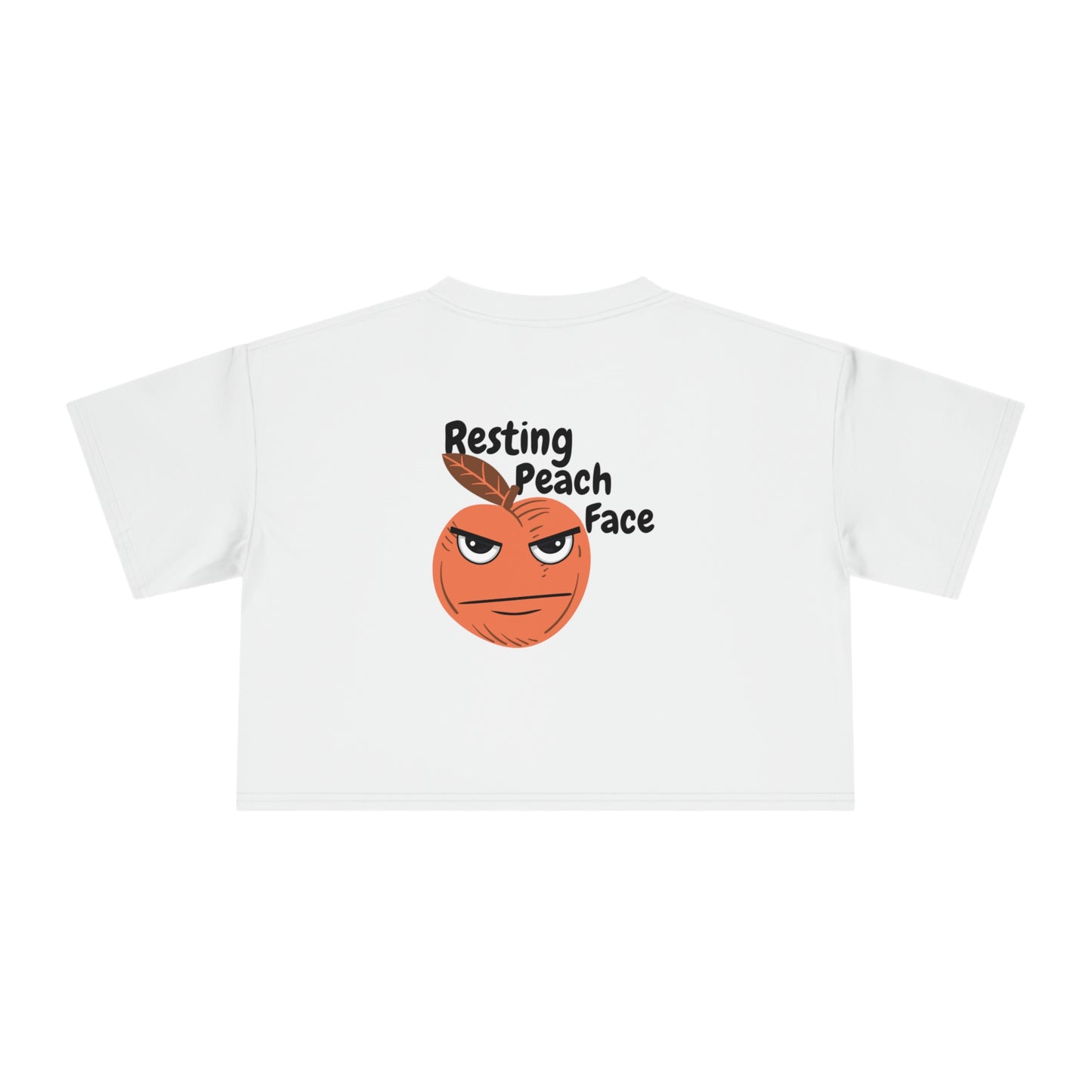 Resting Peach Face Women's Crop Tee