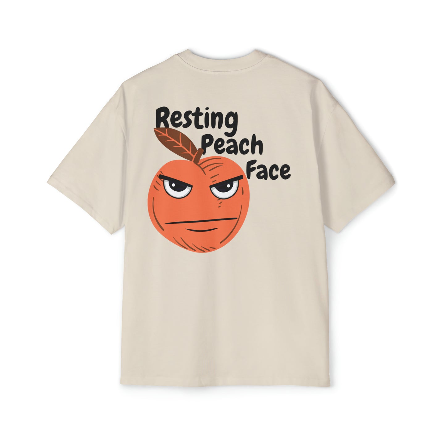 Resting Peach Face Oversized Tee