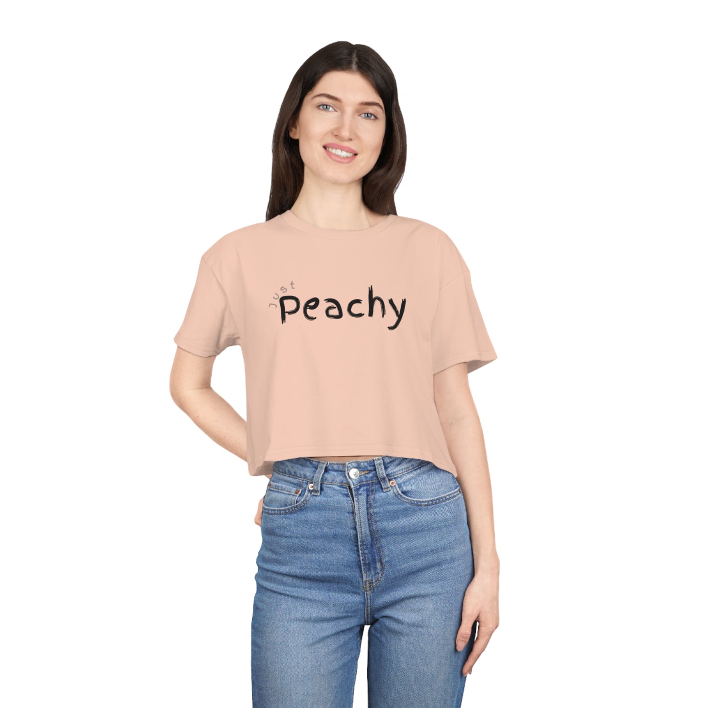 Just Peachy Women's Crop Tee