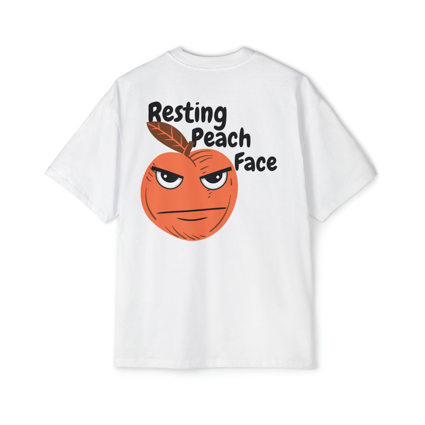 Resting Peach Face Oversized Tee