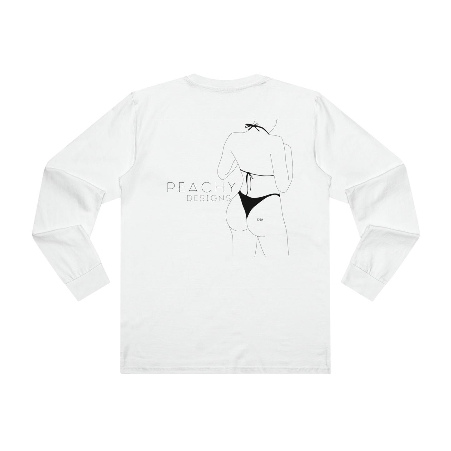 Peachy Designs Peach Long sleeve Tee