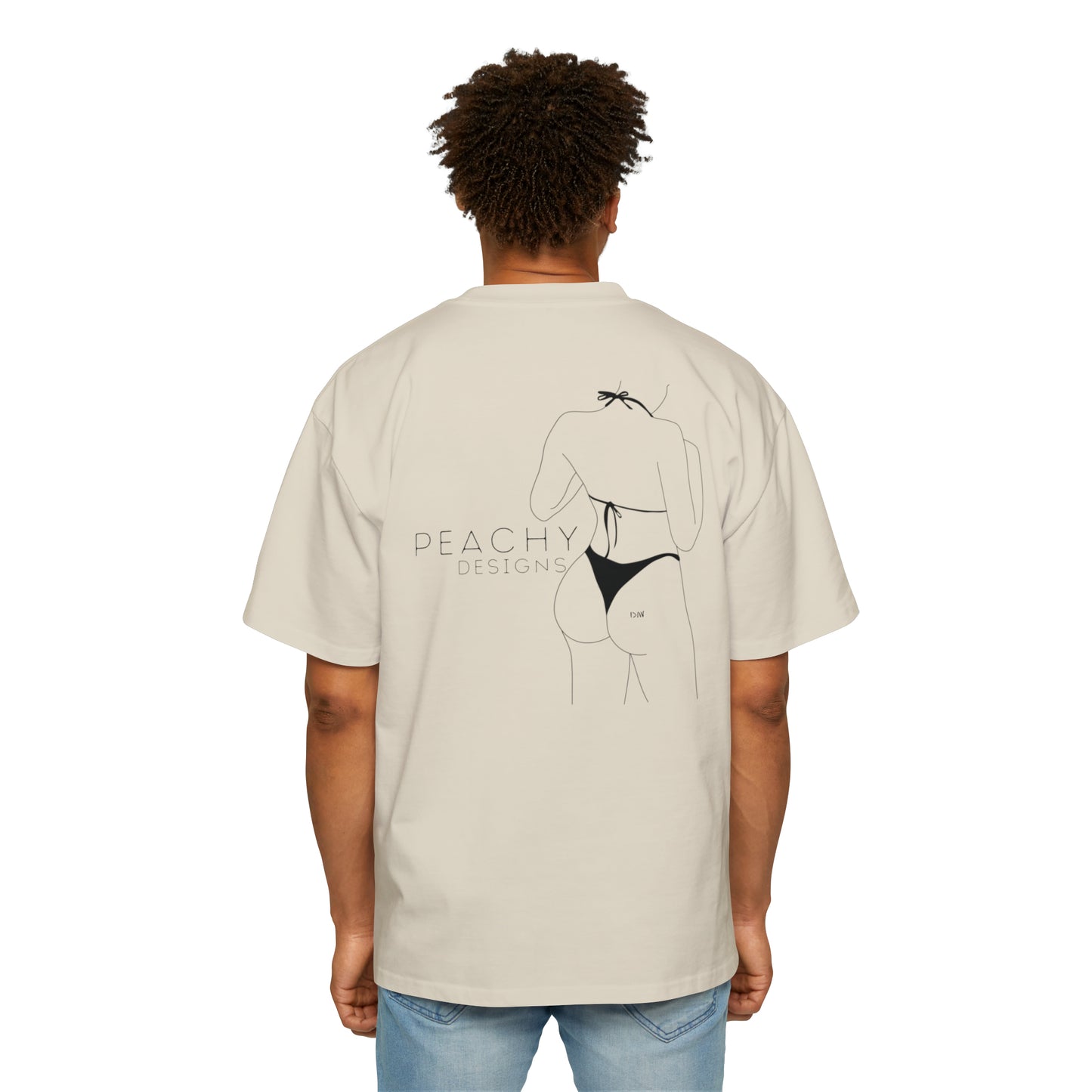 Peachy Designs Peach Heavy Oversized Tee