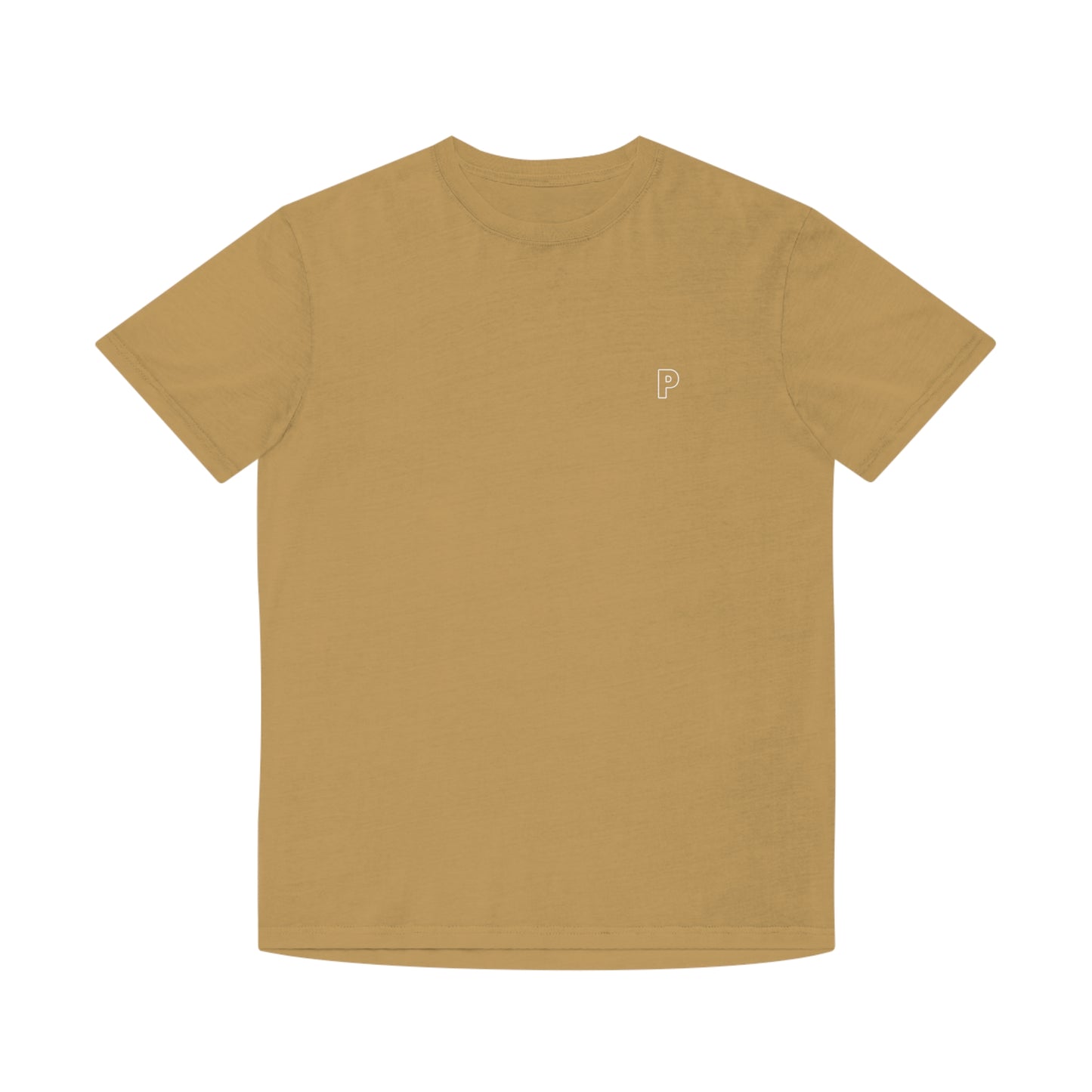 Peachy Minimalist Design Faded Shirt