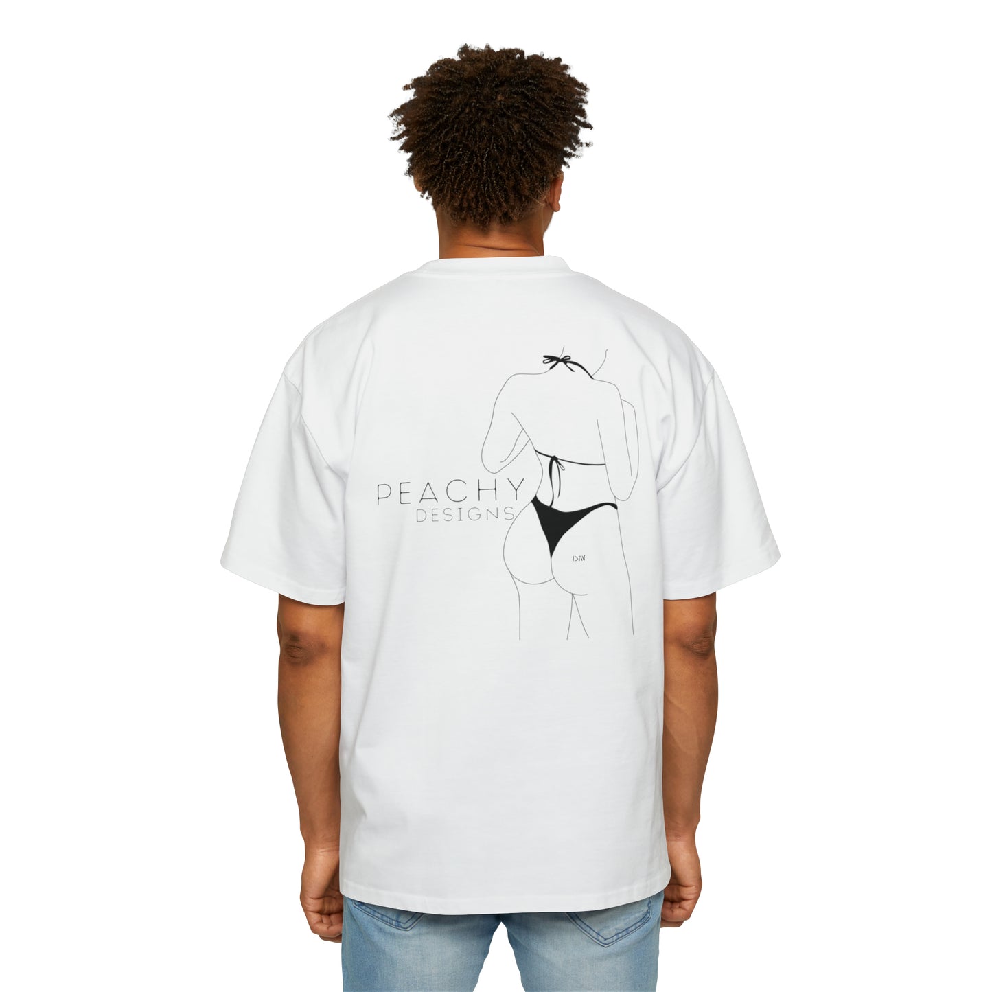 Peachy Designs Peach Heavy Oversized Tee