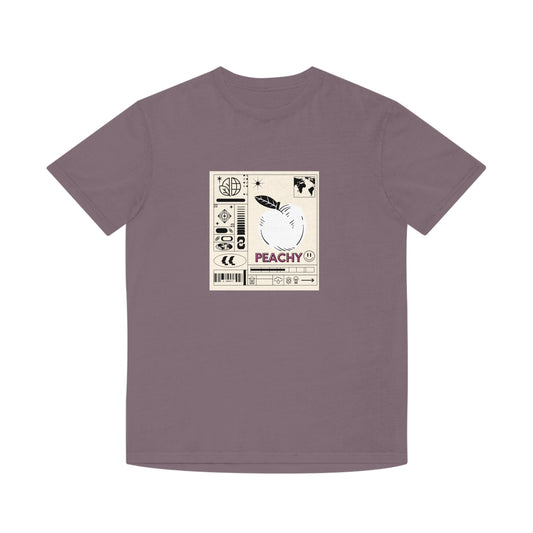 Peachy front Minimalist Design Faded Shirt