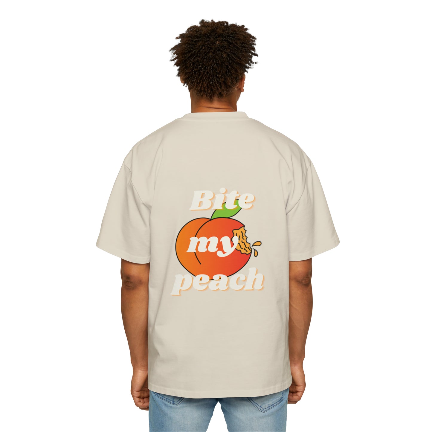 Bite my peach Heavy Oversized Tee