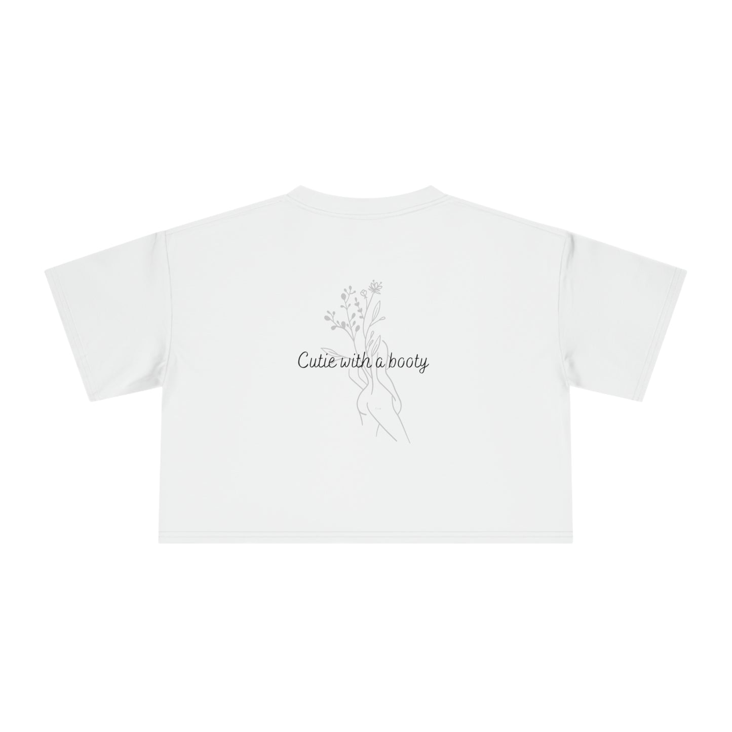 Cutie with a booty Women's Crop Tee