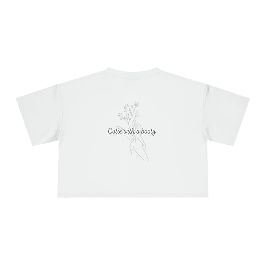 Cutie with a booty Women's Crop Tee