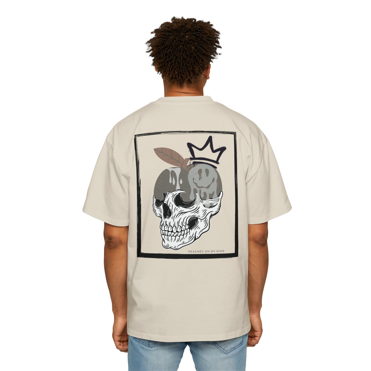 Peaches on my mind Heavy Oversized Tee