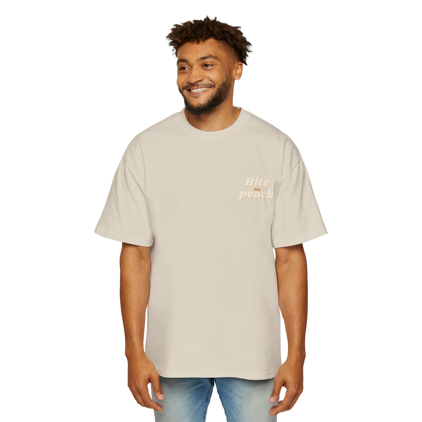 Bite my peach Heavy Oversized Tee