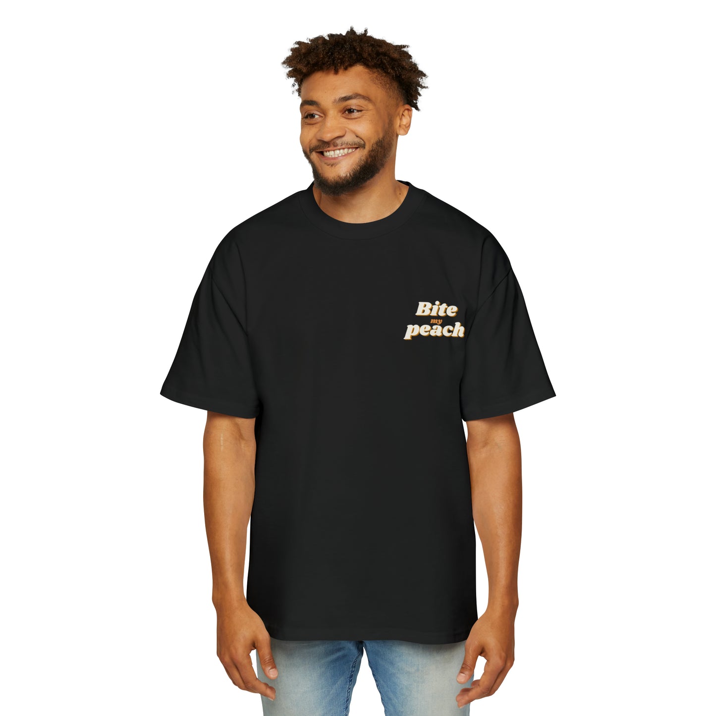 Bite my peach Heavy Oversized Tee