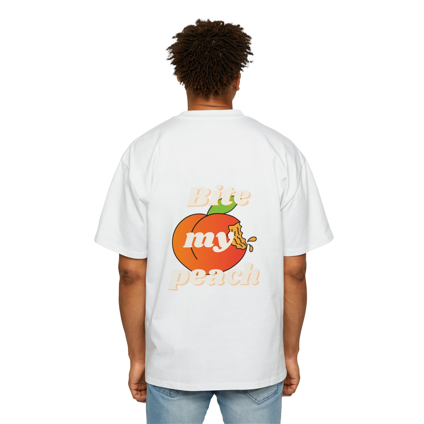 Bite my peach Heavy Oversized Tee