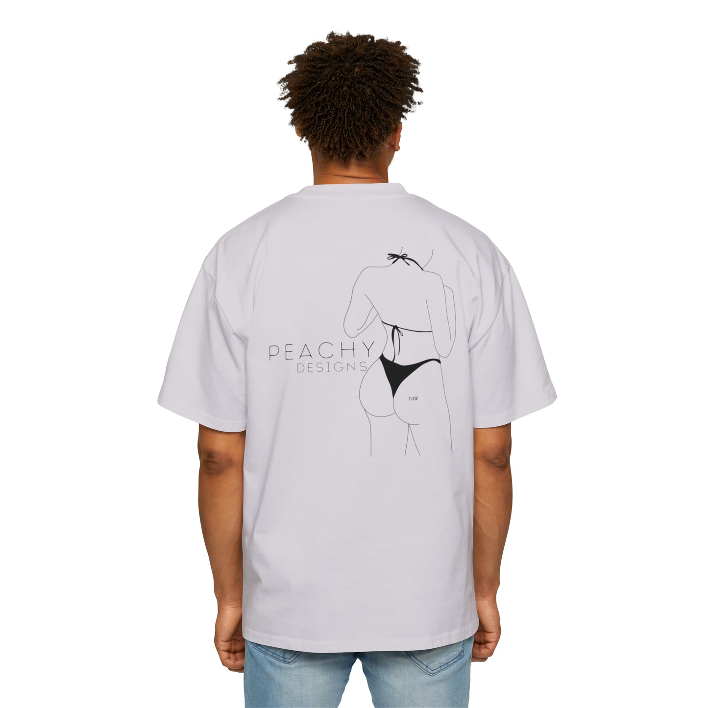 Peachy Designs Peach Heavy Oversized Tee