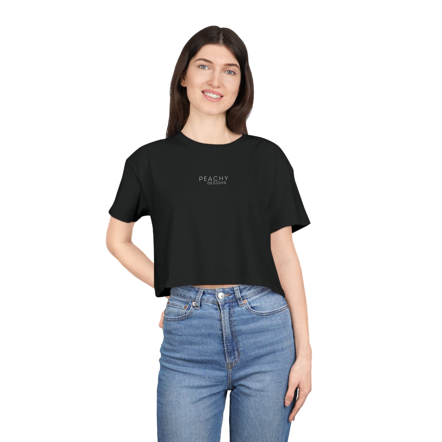 Peaches on my mind Women's Crop Tee