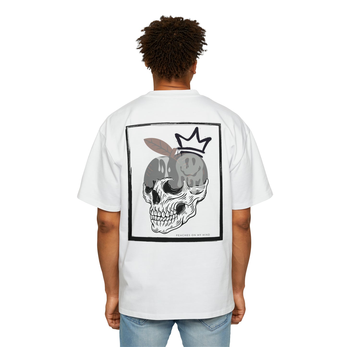 Peaches on my mind Heavy Oversized Tee
