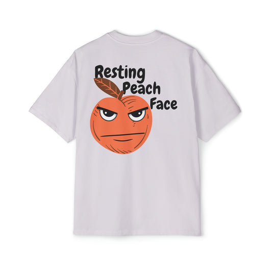 Resting Peach Face Oversized Tee