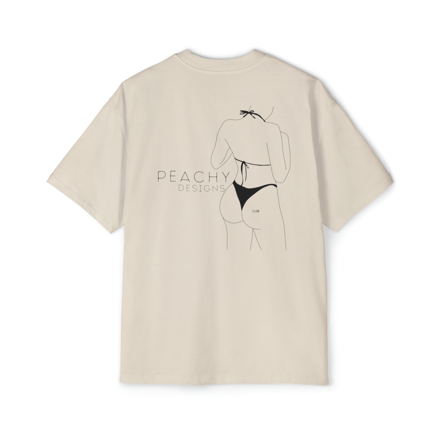 Peachy Designs Peach Heavy Oversized Tee