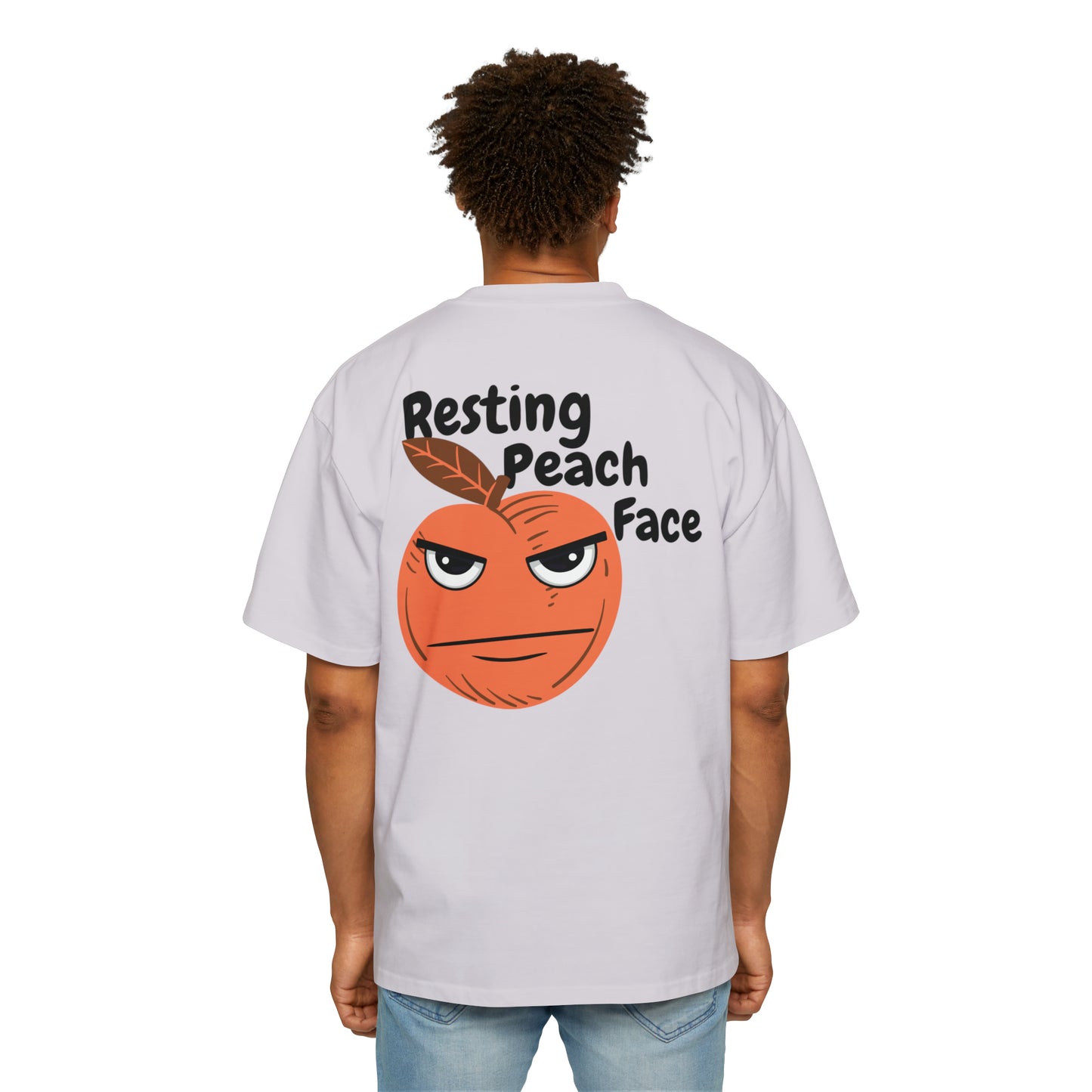 Resting Peach Face Oversized Tee