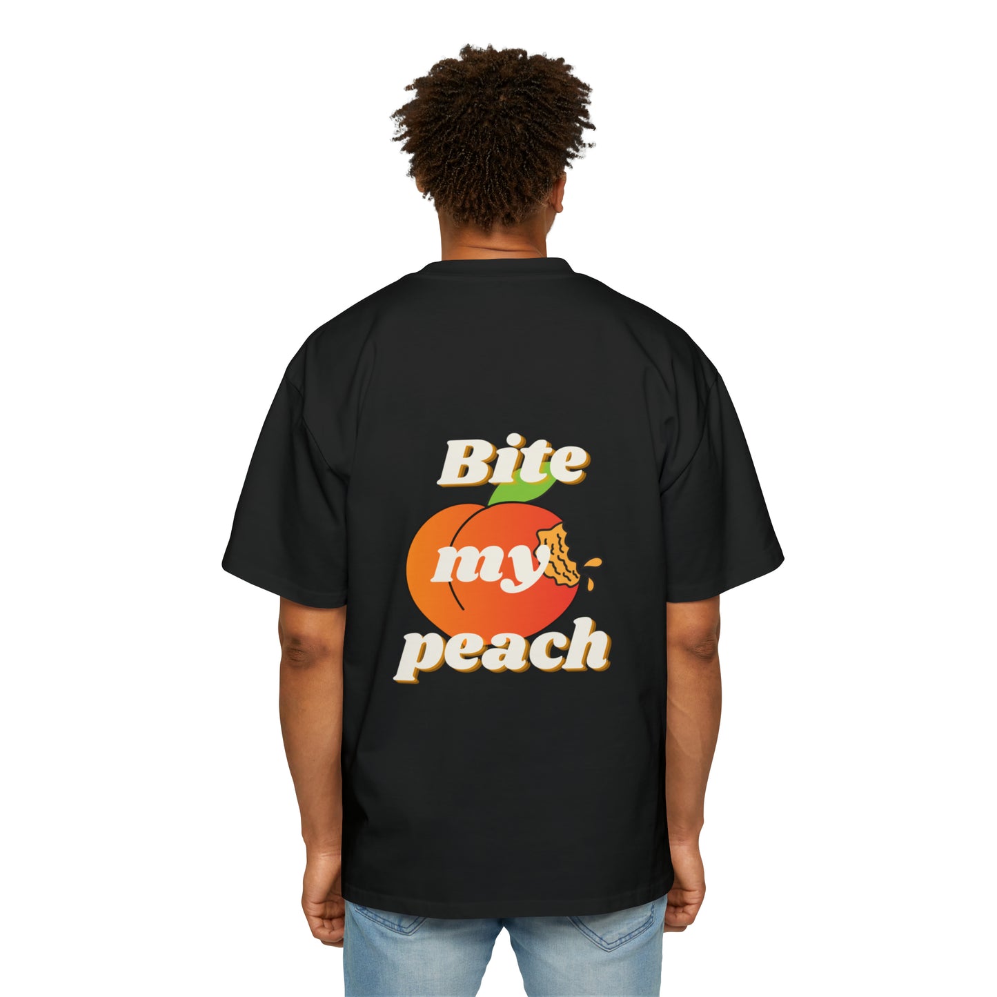 Bite my peach Heavy Oversized Tee