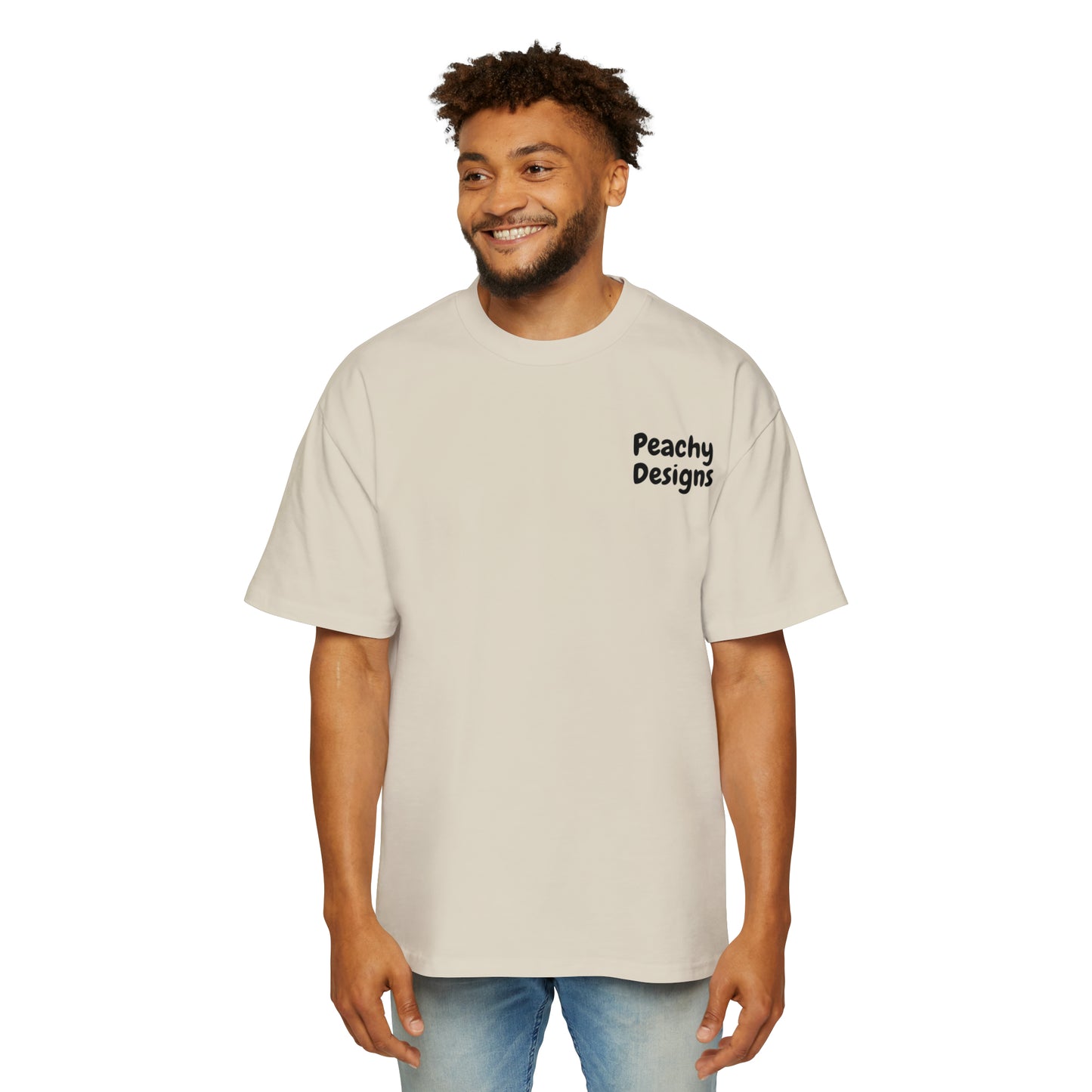 Resting Peach Face Oversized Tee